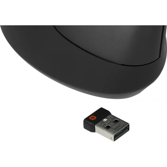 Мышь Logitech MX Vertical черный/серебристый оптическая 4000dpi беспров. BT/Radio USB 4but (910-005449)