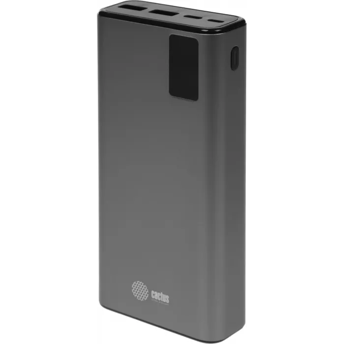 Мобильный аккумулятор Cactus CS-PBFSFA-20000 20000mAh 22.5W 4.5A 2xUSB-A/USB-C серый