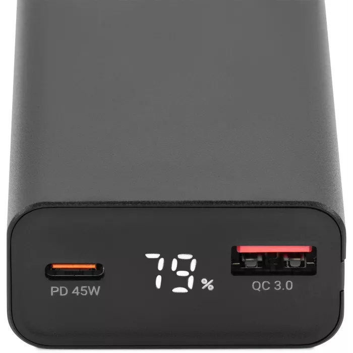 Мобильный аккумулятор Digma DGPF10E 10000mAh QC3.0/PD3.0 45W 4.5A USB-A/USB-C черный (DGPF10E45ABK)