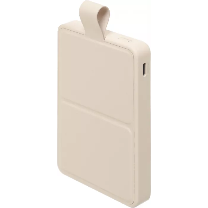 Мобильный аккумулятор Xiaomi BHR9074GL 6000mAh Qi 15W 2.4A USB-C беспров.зар. бежевый