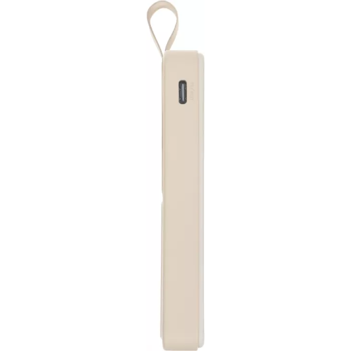 Мобильный аккумулятор Xiaomi BHR9074GL 6000mAh Qi 15W 2.4A USB-C беспров.зар. бежевый