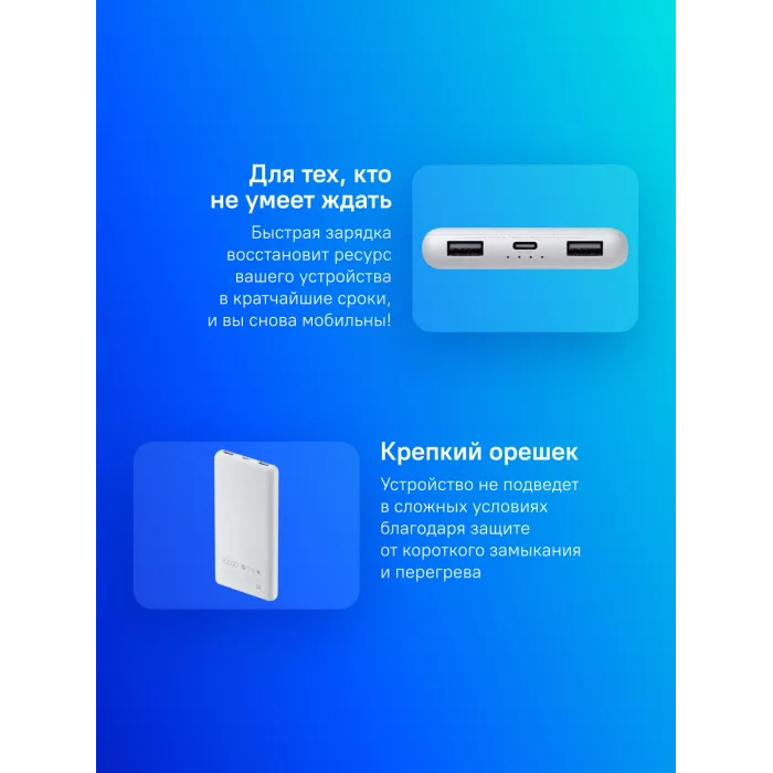Мобильный аккумулятор Xiaomi 10000mAh 22.5W 5A 2xUSB-A/USB-C серый (BHR9350GL)