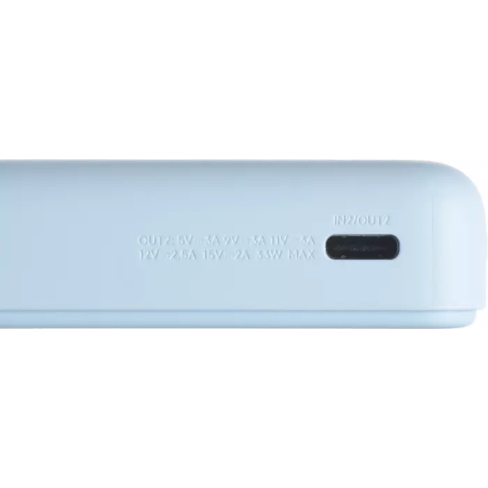 Мобильный аккумулятор Xiaomi Magnetic BHR08PCGL 10000mAh QC3.0/PD3.0 33W 3A USB-C беспров.зар. голубой