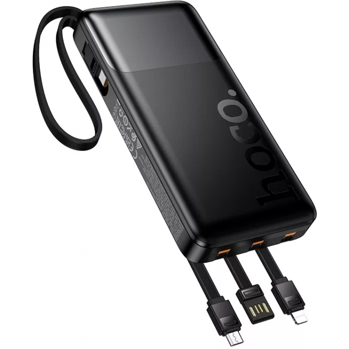 Мобильный аккумулятор Hoco J156 Founder 10000mAh QC3.0/PD3.0 22.5W 3A черный (62277)