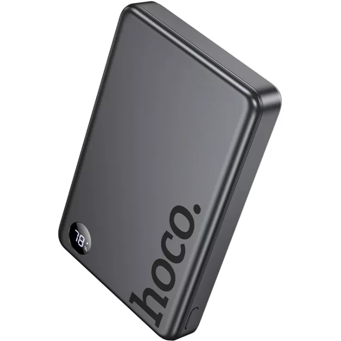 Мобильный аккумулятор Hoco Q34 Clever 10000mAh QC3.0/PD3.0 20W 3A беспров.зар. серый (44068)