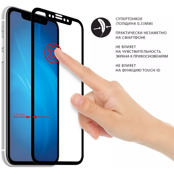 Защитное стекло для экрана прозрачная DF sSteel-79 для Samsung Galaxy Tab A7 Lite 8.7" 1шт.