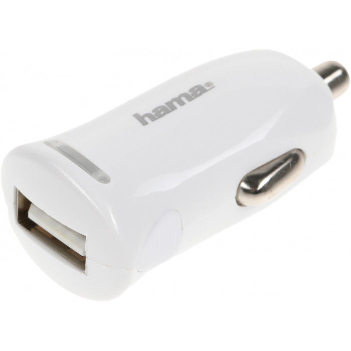 Автомобильное зар./устр. Hama H-183266 12W 2.4A USB для Apple белый (00183266)
