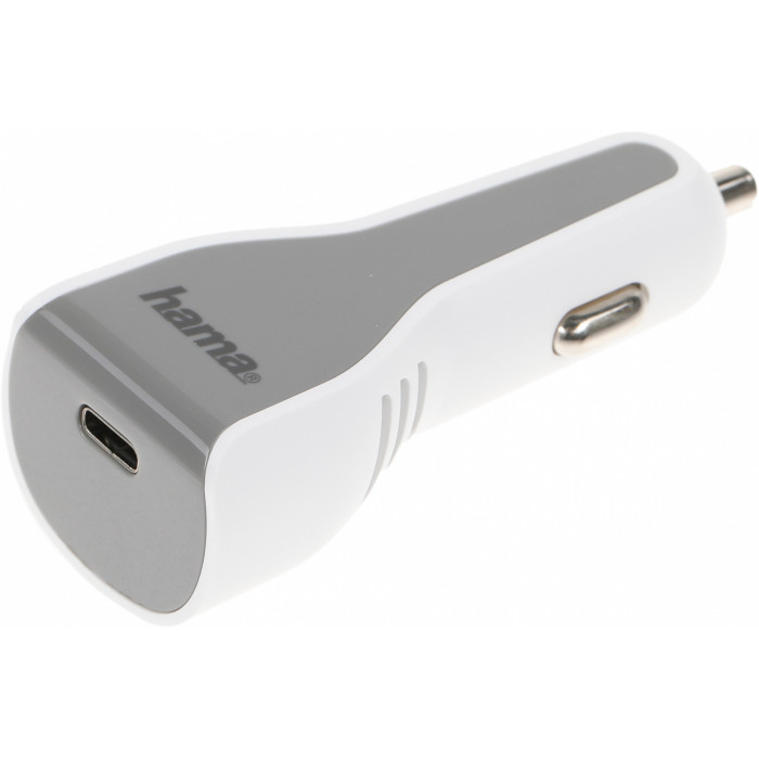 Автомобильное зар./устр. Hama H-183317 30W 3A (PD) USB Type-C для Apple белый (00183317)