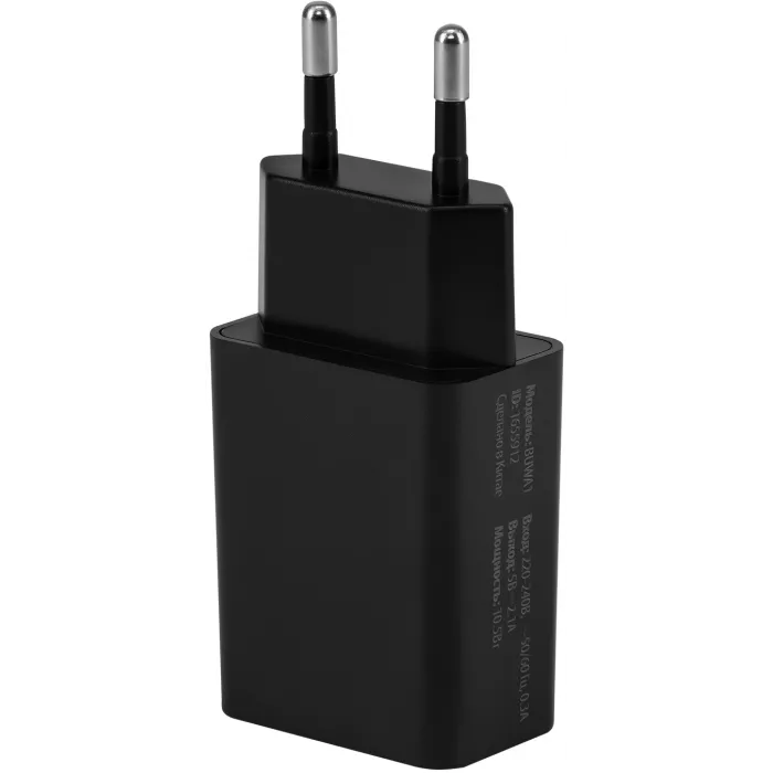 Сетевое зар./устр. Buro BUWA1 10.5W 2.1A USB-A черный (BUWA10S100BK)