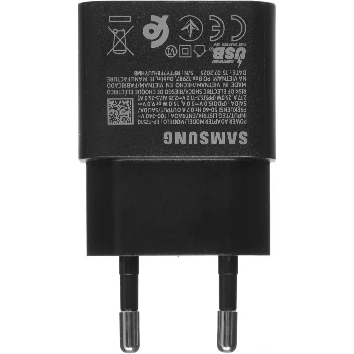 Сетевое зар./устр. Samsung EP-T2510 25W 3A (PD) черный (EP-T2510NBEGEU)