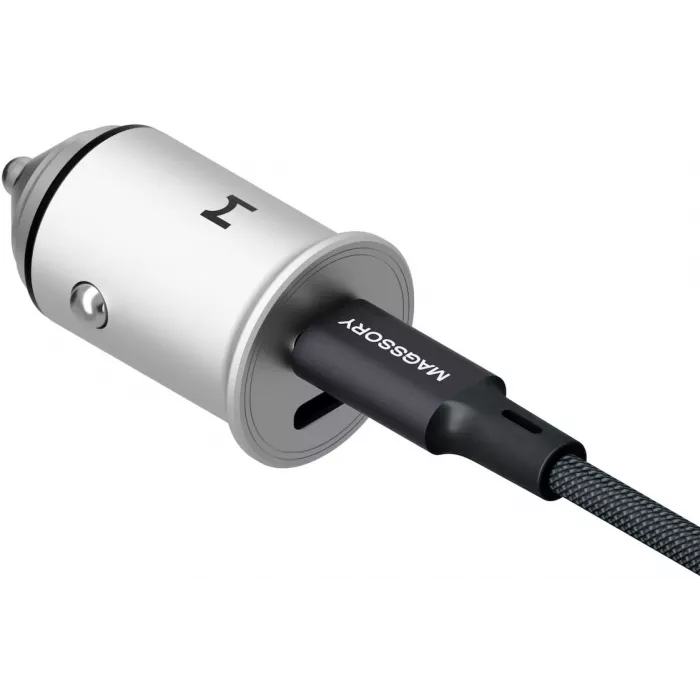 Автомобильное зар./устр. Magssory cch002 45W 3A+2.25A (PD+QC+AFC) USB Type-C универсальное темно-серый