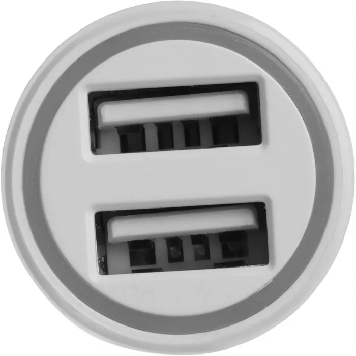 Автомобильное зар./устр. Digma DGC1С 12W 2.4A 2xUSB белый (DGC1C2LX22WH)