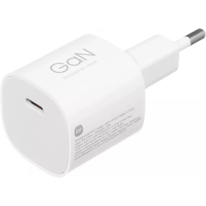 Сетевое зар./устр. Xiaomi MDY-19-ED 33W 3A (PD+QC) USB-C белый (BHR087LEU)
