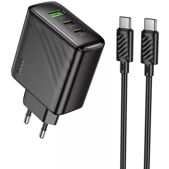 Сетевое зар./устр. Hoco CS26A Article 45W 3A (PD+QC+AFC) универсальное черный (PD45W)
