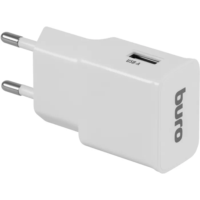 Сетевое зар./устр. Buro TJ-248W 12W 2.4A (QC) USB-A универсальное белый