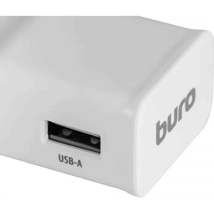 Сетевое зар./устр. Buro TJ-248W 12W 2.4A (QC) USB-A универсальное белый