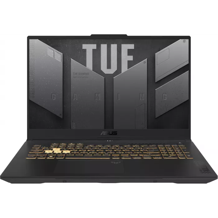 Ноутбук Asus TUF Gaming F17 FX707VJB-HX100 Core 5 210H 16Gb SSD512Gb NVIDIA GeForce RTX 3050 6Gb 17.3" IPS FHD (1920x1080) без ОС grey WiFi BT Cam (90NR0MY5-M003R0)