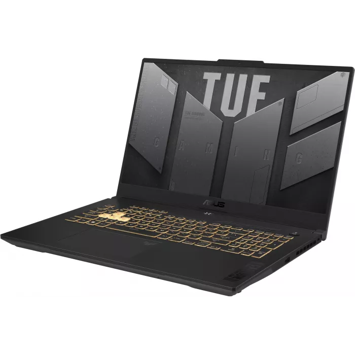 Ноутбук Asus TUF Gaming F17 FX707VJB-HX100 Core 5 210H 16Gb SSD512Gb NVIDIA GeForce RTX 3050 6Gb 17.3" IPS FHD (1920x1080) без ОС grey WiFi BT Cam (90NR0MY5-M003R0)