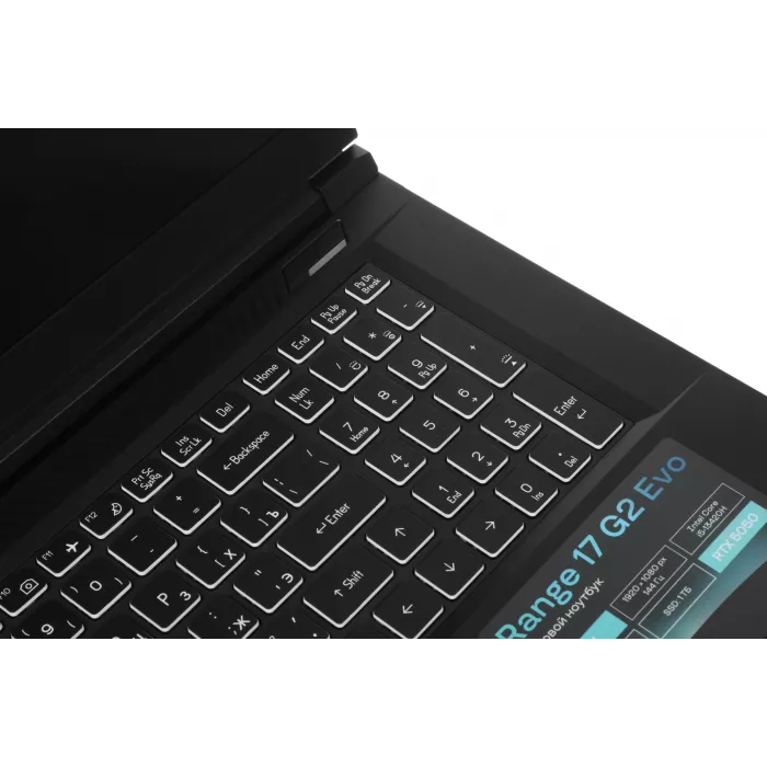 Ноутбук Thunderobot Range 17 G2 Evo Core i5 13420H 16Gb SSD1Tb NVIDIA GeForce RTX5050 8Gb 17.3" IPS FHD (1920x1200) FreeDOS black WiFi BT Cam (JT009E00KRU)