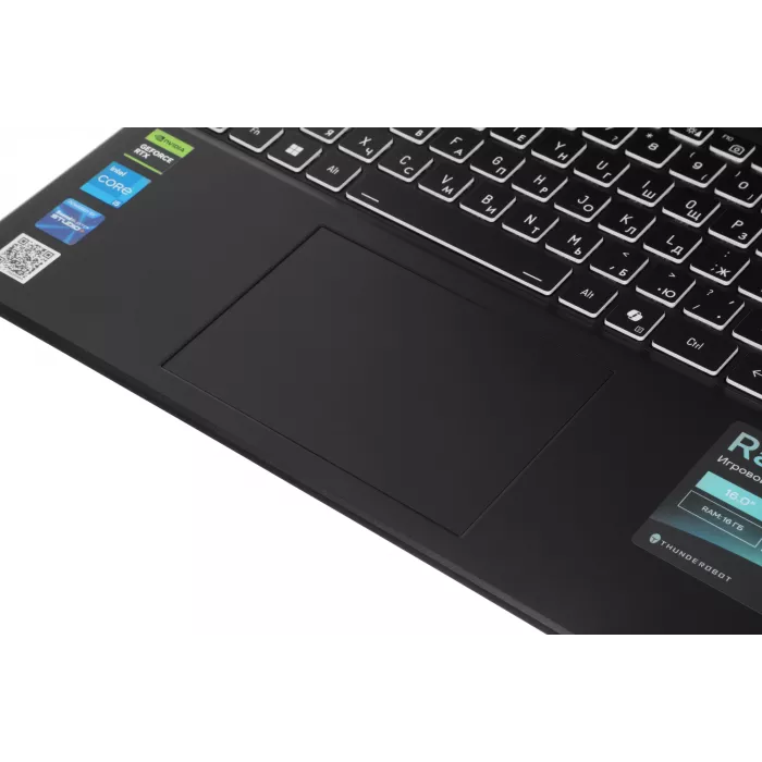 Ноутбук Thunderobot Range 16 Evo Core i5 13420H 16Gb SSD1Tb NVIDIA GeForce RTX5050 8Gb 16" IPS QHD (2560x1600) FreeDOS black WiFi BT Cam (JT009P00KRU)