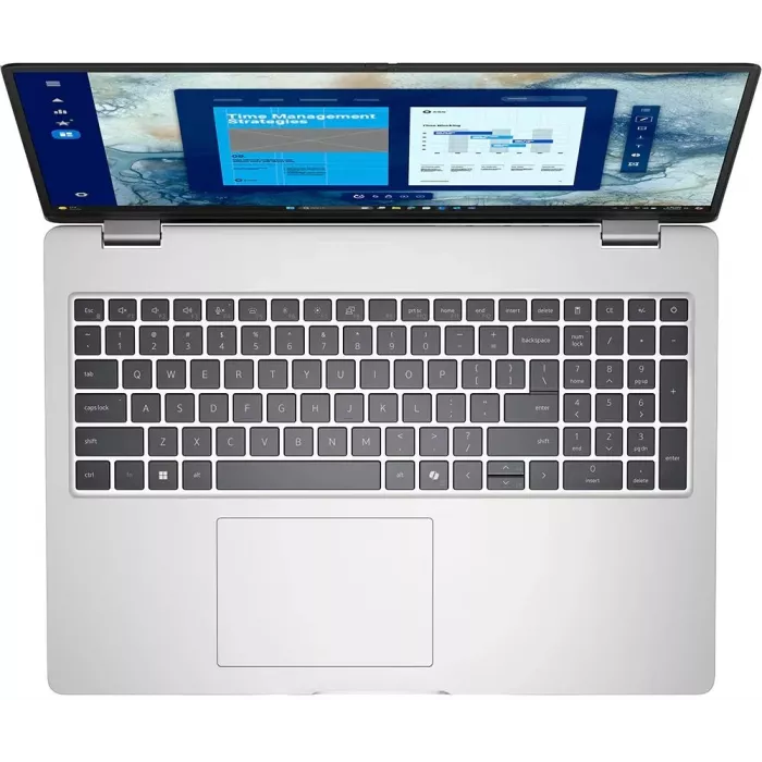 Ноутбук Dell Pro 16 PC16250 Core Ultra 7 255U 16Gb SSD1Tb Intel Graphics 16" IPS FHD+ (1920x1200) Linux silver WiFi BT Cam (PRO16-7613)