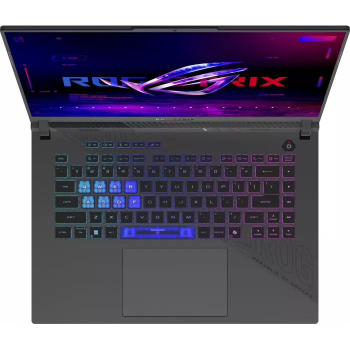 Ноутбук Asus ROG Strix G16 G614PW-TS133 Ryzen 9 8940HX 32Gb SSD1Tb NVIDIA GeForce RTX5080 16Gb 16" IPS 2.5K (2560x1600) без ОС grey WiFi BT Cam (90NR0QK7-M006P0)