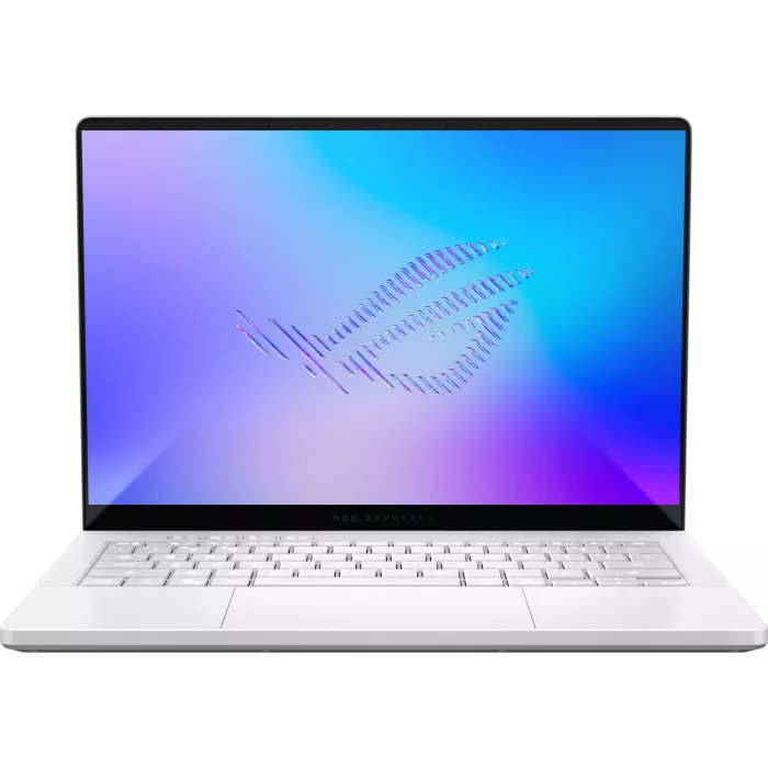 Ноутбук Asus ROG Zephyrus G14 GU405AW-SY024W Core Ultra 9 386H 32Gb SSD1Tb NVIDIA GeForce RTX5080 16Gb 14" OLED 3K (2880x1800) Windows 11 Home white WiFi BT Cam Bag (90NR0P83-M000Y0)