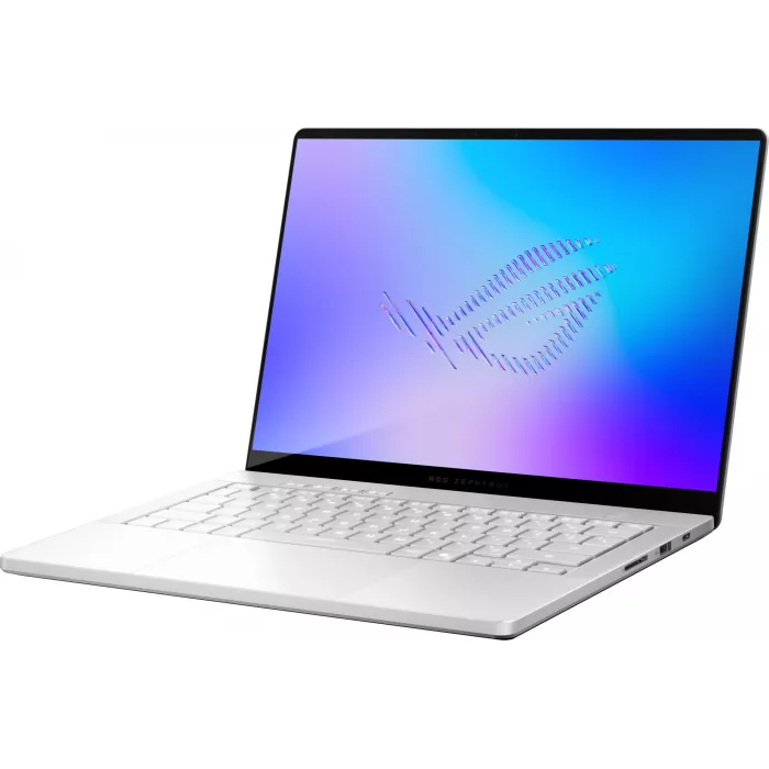 Ноутбук Asus ROG Zephyrus G14 GU405AW-SY024W Core Ultra 9 386H 32Gb SSD1Tb NVIDIA GeForce RTX5080 16Gb 14" OLED 3K (2880x1800) Windows 11 Home white WiFi BT Cam Bag (90NR0P83-M000Y0)