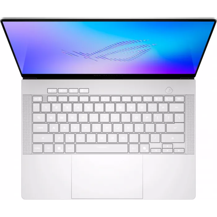 Ноутбук Asus ROG Zephyrus G14 GU405AW-SY024W Core Ultra 9 386H 32Gb SSD1Tb NVIDIA GeForce RTX5080 16Gb 14" OLED 3K (2880x1800) Windows 11 Home white WiFi BT Cam Bag (90NR0P83-M000Y0)