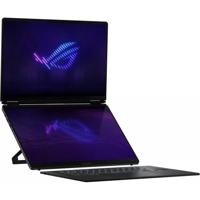 Ноутбук Asus ROG Zephyrus Duo 16 GX651AX-SR117W Core Ultra 9 386H 64Gb SSD1Tb NVIDIA GeForce RTX 5090 24Gb 16" OLED Touch 3K (2880x1800) Windows 11 Home dk.grey WiFi BT Cam Bag (90NR0NT2-M00520)