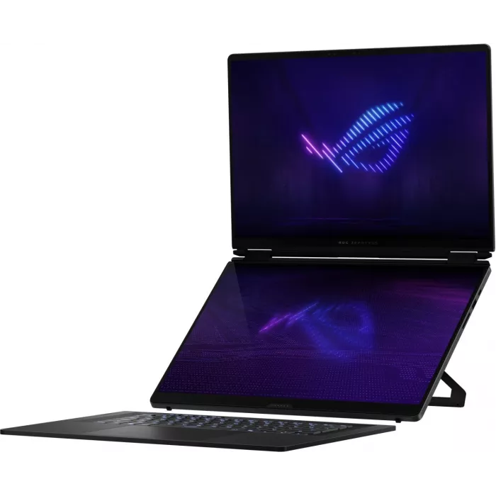 Ноутбук Asus ROG Zephyrus Duo 16 GX651AX-SR117W Core Ultra 9 386H 64Gb SSD1Tb NVIDIA GeForce RTX 5090 24Gb 16" OLED Touch 3K (2880x1800) Windows 11 Home dk.grey WiFi BT Cam Bag (90NR0NT2-M00520)