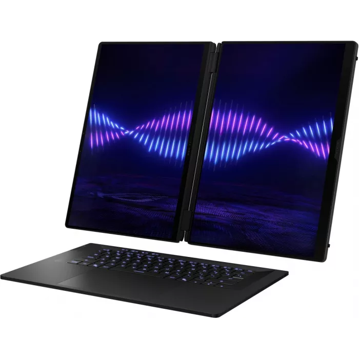 Ноутбук Asus ROG Zephyrus Duo 16 GX651AX-SR117W Core Ultra 9 386H 64Gb SSD1Tb NVIDIA GeForce RTX 5090 24Gb 16" OLED Touch 3K (2880x1800) Windows 11 Home dk.grey WiFi BT Cam Bag (90NR0NT2-M00520)