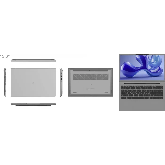 Ноутбук Digma Ascend Core i5 1235U 16Gb SSD512Gb Intel UHD Graphics 15.6" IPS FHD (1920x1080) Windows 11 Home grey WiFi BT Cam 4500mAh (DN15P5-ADXW07)