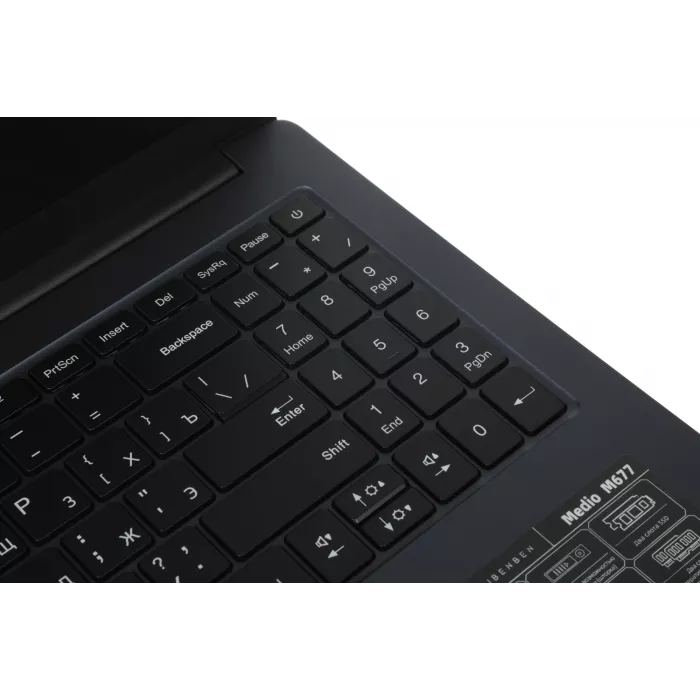 Ноутбук Maibenben M677 Ryzen 7 7730U 16Gb SSD1Tb AMD Radeon Graphics 16" IPS FHD+ (1920x1200) Windows 11 Home blue WiFi BT Cam 3896mAh (M6770G140HU4E10)