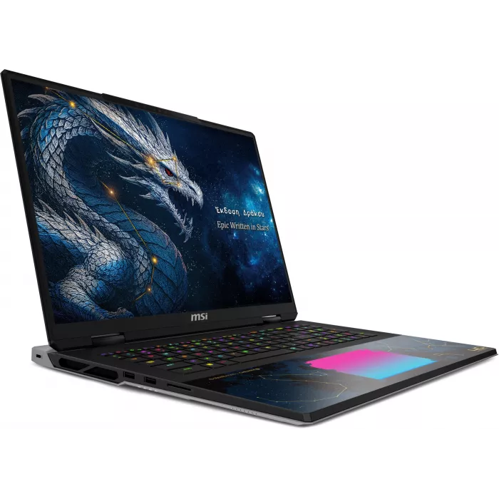 Ноутбук MSI Titan Dragon Edition 18 HX A2WJ-1251RU Core Ultra 9 290HX Plus 96Gb SSD4Tb NVIDIA GeForce RTX 5090 24Gb 18" IPS UHD+ (3840x2400) Windows 11 Home black WiFi BT Cam (9S7-1824D6-1251)