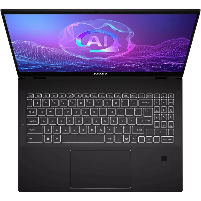 Ноутбук MSI Summit 16 AI Evo A2HMTG-057RU Core Ultra 7 255H 16Gb SSD1Tb Intel Arc 140T 16" IPS Touch QHD+ (2560x1600) Windows 11 Home black WiFi BT Cam (9S7-159531-057)