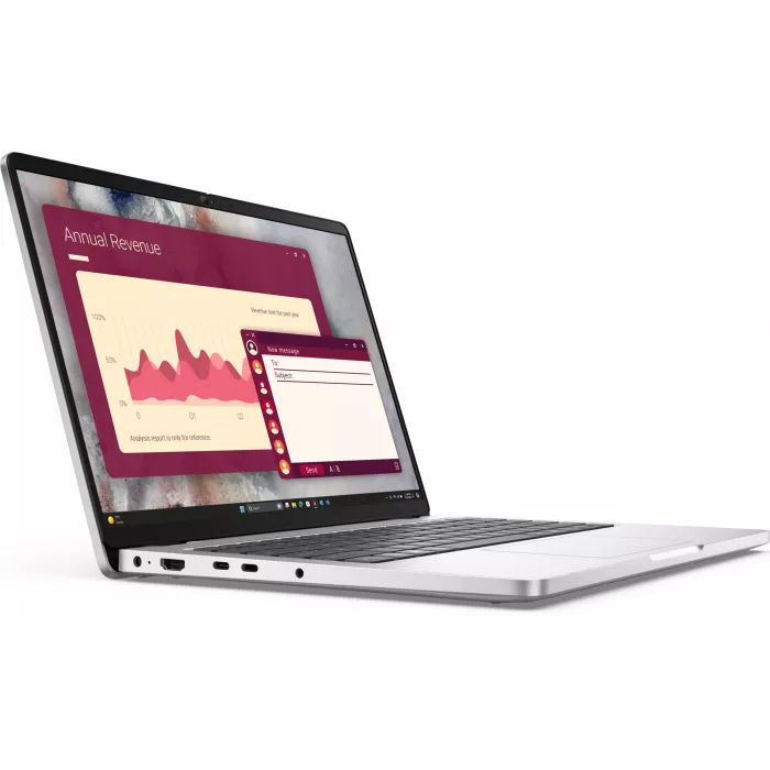 Ноутбук Dell Pro 14 PC14250 Core Ultra 7 265U 32Gb SSD1Tb Intel Graphics 14" IPS FHD+ (1920x1200) Linux silver WiFi BT Cam (PRO14-7315)