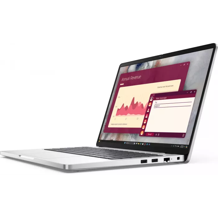 Ноутбук Dell Pro 14 PC14250 Core Ultra 7 265U 32Gb SSD1Tb Intel Graphics 14" IPS FHD+ (1920x1200) Linux silver WiFi BT Cam (PRO14-7315)