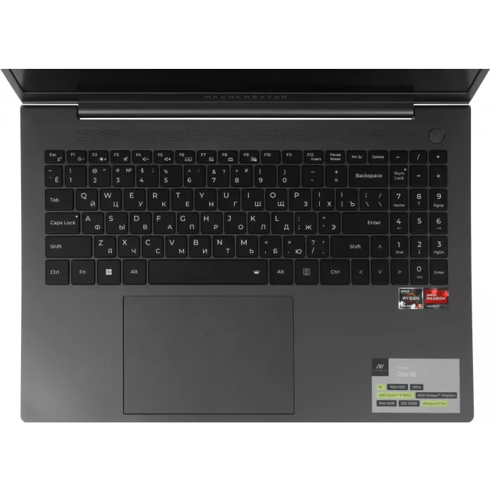 Ноутбук Machcreator One R6 Ryzen 5 7430U 16Gb SSD512Gb AMD Radeon Graphics 16" IPS FHD+ (1920x1200) Windows 11 Pro grey WiFi BT Cam 4825mAh (JJ00G000HRU)