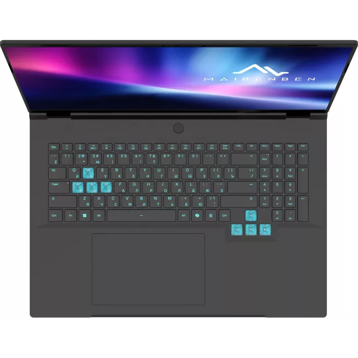 Ноутбук Maibenben X18A-R98957 Ryzen 9 8945HX 24Gb SSD1Tb NVIDIA GeForce RTX 5070 8Gb 18" IPS FHD+ (1920x1200) Windows 11 Home black WiFi BT Cam 5200mAh (X18A-R989570R3RHB4E10)