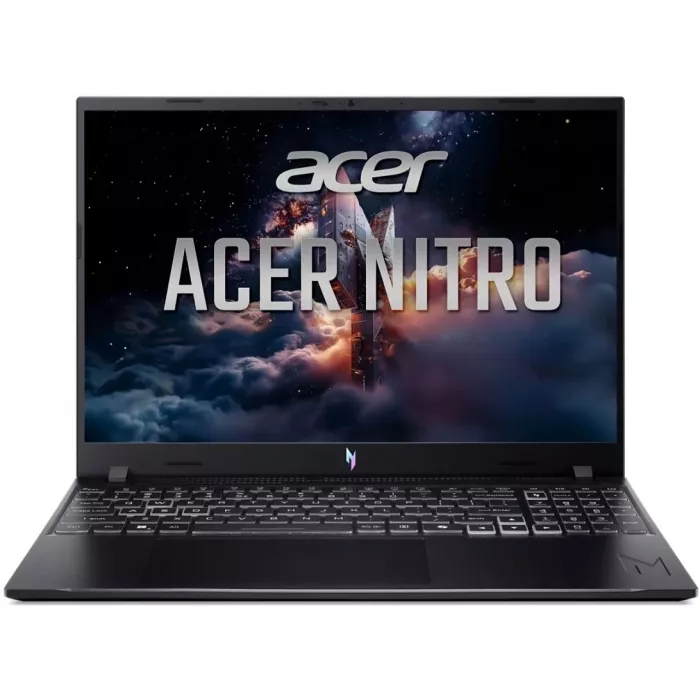 Ноутбук Acer Nitro V 16S ANV16-I31-76Z5 Core 7 240H 16Gb SSD512Gb NVIDIA GeForce RTX 5070 8Gb 16" IPS WUXGA (1920x1200) без ОС black WiFi BT Cam (NH.U5DCD.002)