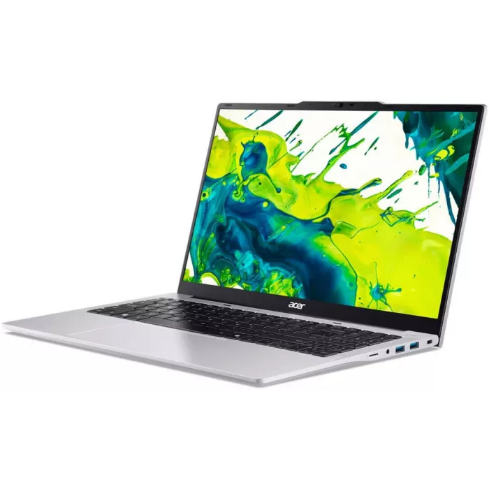 Ноутбук Acer Aspire Lite AL15-53P-722Q Core i7 1355U 16Gb SSD512Gb Intel Iris Xe graphics 15.6" IPS FHD (1920x1080) без ОС silver WiFi BT Cam 5100mAh (NX.DGCCD.002)