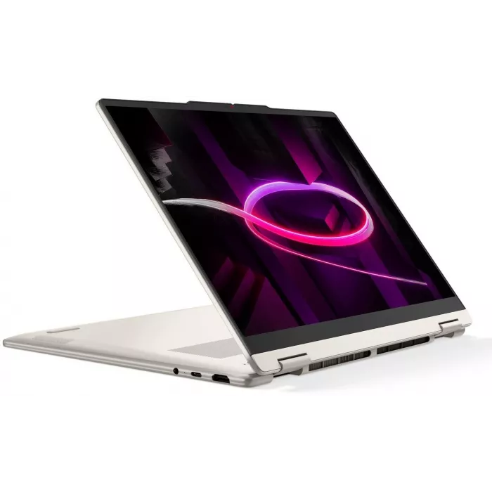 Ноутбук Lenovo Yoga 7 14AGP11 Ryzen AI 7 445 24Gb SSD512Gb AMD Radeon 840M 14" OLED Touch WUXGA (1920x1200) Windows 11 Home beige WiFi BT Cam (83TD0083RK)