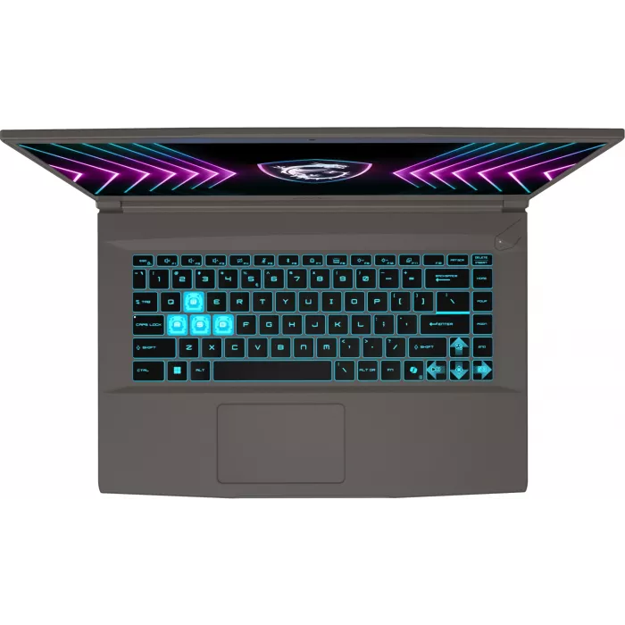 Ноутбук MSI Thin 15 B2RVE-3603XRU Core 7 240H 16Gb SSD512Gb NVIDIA GeForce RTX4050 6Gb 15.6" IPS FHD (1920x1080) без ОС grey WiFi BT Cam (9S7-16R831-3603)