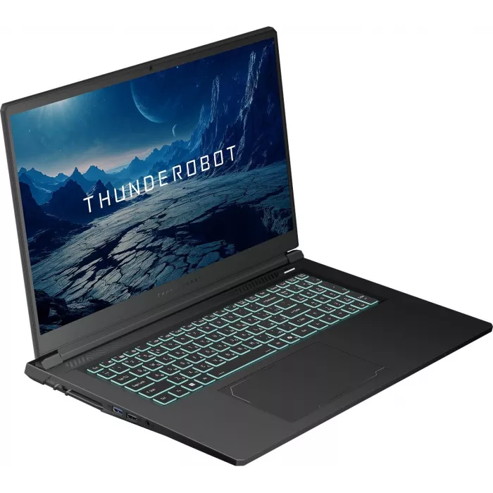 Ноутбук Thunderobot Range 17 G2A Evo Ryzen 7 H255 16Gb SSD1Tb NVIDIA GeForce RTX5050 8Gb 17.3" IPS FHD (1920x1080) Windows 11 Pro black WiFi BT Cam (JT009U00QRU)