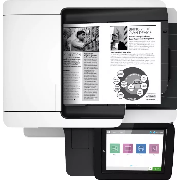 МФУ лазерный HP LaserJet Enterprise M528dn (1PV64A) A4 Duplex Net белый