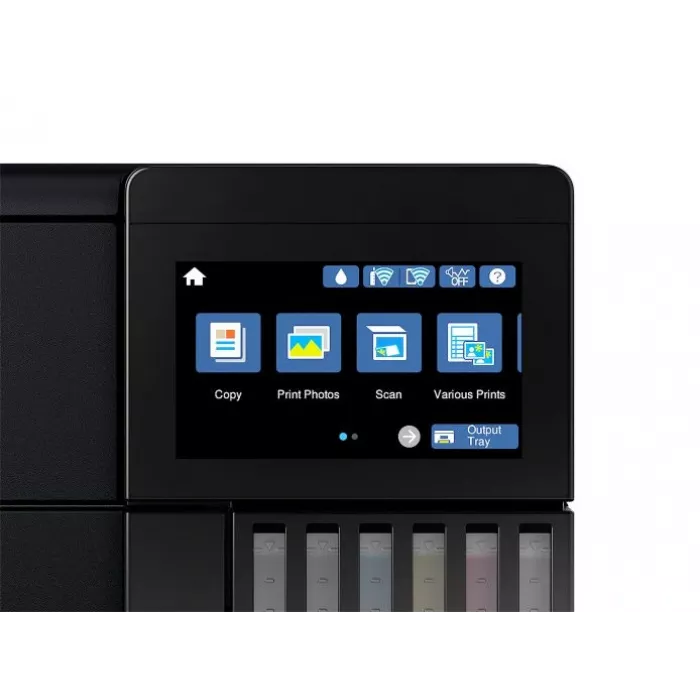 МФУ струйный Epson L8180 (C11CJ21403/402/504/502) A3 Duplex Net WiFi черный