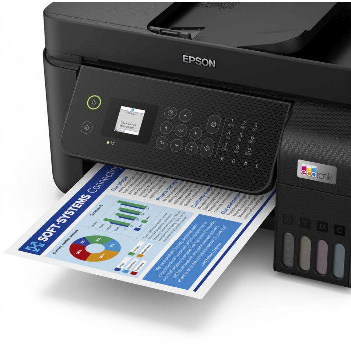 МФУ струйный Epson L5290 (C11CJ65506/512/C11CJ65409) A4 WiFi черный