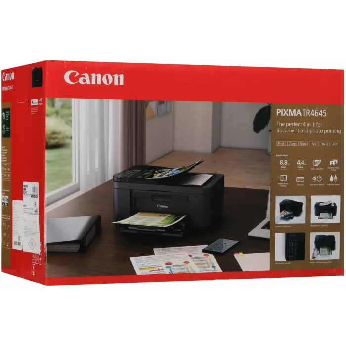 МФУ струйный Canon Pixma TR4645 (5072C045) A4 Duplex WiFi черный