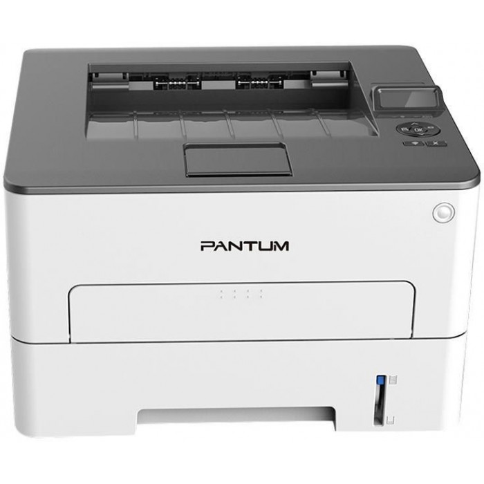 Принтер лазерный Pantum P3010DW A4 Duplex WiFi белый